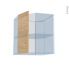 #HOSTA Chêne prestige Kit Rénovation 18 <br />Meuble angle haut, 1 porte N°77 L32, L60 x H70 x P37,5 cm 