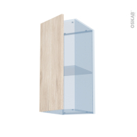 IKORO Chêne Clair - Kit Rénovation 18 - Meuble haut ouvrant H70  - 1 porte - L30 x H70 x P37,5 cm