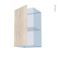 IKORO Chêne Clair - Kit Rénovation 18 - Meuble haut ouvrant H70  - 1 porte - L40 x H70 x P37,5 cm