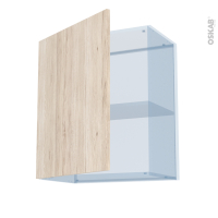 IKORO Chêne Clair - Kit Rénovation 18 - Meuble haut ouvrant H70  - 1 porte - L60 x H70 x P37,5 cm