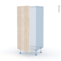 IKORO Chêne Clair - Kit Rénovation 18 - Armoire frigo N°27  - 1 porte - L60xH125xP60