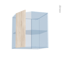 IKORO Chêne Clair - Kit Rénovation 18 - Meuble angle haut - 1 porte N°77 L32 - L60 x H70 x P37,5 cm