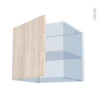 IKORO Chêne Clair - Kit Rénovation 18 - Meuble haut ouvrant H57 - 1 porte - L60 x H57 x P60 cm