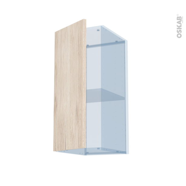IKORO Chêne Clair Kit Rénovation 18 <br />Meuble haut ouvrant H70 , 1 porte, L30 x H70 x P37,5 cm 