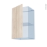 #IKORO Chêne Clair Kit Rénovation 18 <br />Meuble haut ouvrant H70 , 1 porte, L40 x H70 x P37,5 cm 