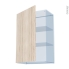 #IKORO Chêne Clair Kit Rénovation 18 <br />Meuble haut ouvrant H92 , 1 porte, L60 x H92 x P37,5 cm 