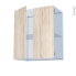 #IKORO Chêne Clair Kit Rénovation 18 <br />Meuble haut ouvrant H70, 2 portes, L60 x H70 x P37,5 cm 