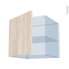 #IKORO Chêne Clair Kit Rénovation 18 <br />Meuble haut ouvrant H57, 1 porte, L60 x H57 x P60 cm 