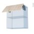 #IKORO Chêne Clair Kit Rénovation 18 <br />Meuble haut MO niche 36/38 , 1 porte, L60 x H70 x P37,5 cm 