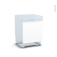 Ipoma Blanc mat - Rénovation 18 - Porte N°16 - Lave vaisselle intégrable - L60 x H57 cm