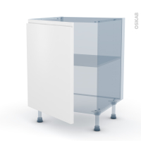 Ipoma Blanc mat - Kit Rénovation 18 - Meuble sous-évier - 1 porte - L60 x H70 x P60 cm