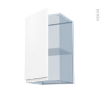 Ipoma Blanc mat - Kit Rénovation 18 - Meuble haut ouvrant H70 - 1 porte - L40 x H70 x P37,5 cm