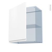 Ipoma Blanc mat - Kit Rénovation 18 - Meuble haut ouvrant H70 - 1 porte - L60 x H70 x P37,5 cm