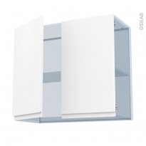 IPOMA Blanc mat - Kit Rénovation 18 - Meuble haut ouvrant H70  - 2 portes - L80xH70xP37,5