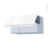 #IPOMA Blanc mat Kit Rénovation 18 <br />Meuble haut abattant H35 , 1 porte, L60xH35xP37,5 