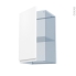 #Ipoma Blanc mat Kit Rénovation 18 <br />Meuble haut ouvrant H70, 1 porte, L40 x H70 x P37,5 cm 
