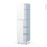 #Ipoma Blanc mat Kit Rénovation 18 <br />Armoire étagère N°2427, 2 portes, L60 x H217 x P60 cm 
