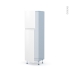 #Ipoma Blanc mat Kit Rénovation 18 <br />Armoire frigo N°2721, 2 portes, L60 x H195 x P60 cm 