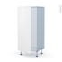 #Ipoma Blanc mat Kit Rénovation 18 <br />Armoire frigo N°27, 1 porte, L60 x H125 x P60 cm 