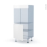 #Ipoma Blanc mat Kit Rénovation 18 <br />Colonne Four N°16, 1 porte, L60 x H125 x P60 cm 