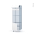 #Ipoma Blanc mat Kit Rénovation 18 <br />Colonne Four+MO 45 N°516, 1 abattant 1 porte, L60 x H195 x P60 cm 
