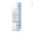 #Ipoma Blanc mat Kit Rénovation 18 <br />Colonne Four+MO 36/38 N°1616, 2 portes, L60 x H217 x P60 cm 