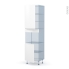 #Ipoma Blanc mat Kit Rénovation 18 <br />Colonne Four niche 45 N°2421, 2 portes, L60 x H217 x P60 cm 