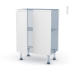 #Ipoma Blanc mat Kit Rénovation 18 <br />Meuble bas prof.37, 2 portes, L60 x H70 x P37,5 cm 