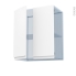 #IPOMA Blanc mat Kit Rénovation 18 <br />Meuble haut ouvrant H70, 2 portes, L60xH70xP37,5 