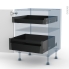#IPOMA Blanc mat - Kit Rénovation 18 - Meuble bas - 2 tiroirs à l'anglaise - L60xH70xP60