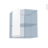 #IPOMA Blanc mat Kit Rénovation 18 <br />Meuble angle haut, 1 porte N°77 L32, L60xH70xP37,5 