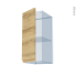 #IPOMA Chêne naturel Kit Rénovation 18 <br />Meuble haut ouvrant H70 , 1 porte, L30 x H70 x P37,5 cm 