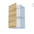 #IPOMA Chêne naturel Kit Rénovation 18 <br />Meuble haut ouvrant H70 , 1 porte, L40 x H70 x P37,5 cm 