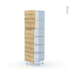 #IPOMA Chêne naturel Kit Rénovation 18 <br />Armoire étagère N°2721 , 2 portes, L60 x H195 x P60 cm 