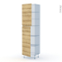 #IPOMA Chêne naturel Kit Rénovation 18 <br />Armoire étagère N°2427 , 2 portes, L60 x H217 x P60 cm 