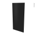 #Ipoma Noir mat - Rénovation 18 - joue N°80 - Avec sachet de fixation - L60 x H125 x 1.2cm