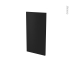 #Ipoma Noir mat - Rénovation 18 - joue N°81 - Avec sachet de fixation -  L37,5 x H70 x 1.2cm
