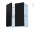 #Ipoma Noir mat Kit Rénovation 18 <br />Meuble haut ouvrant H70, 2 portes, L60 x H70 x P37,5 cm 