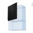 #Ipoma Noir mat Kit Rénovation 18 <br />Meuble haut MO niche 36/38 , 1 porte, L60 x H92 x P37,5 cm 