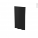 Ipoma Noir mat - Rénovation 18 - joue N°81 - Avec sachet de fixation -  L37,5 x H70 x 1.2cm