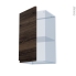 #Ipoma Noyer Kit Rénovation 18 <br />Meuble haut ouvrant H70, 1 porte, L40 x H70 x P37,5 cm 