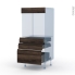 #Ipoma Noyer Kit Rénovation 18 <br />Colonne Four N°59 , 3 tiroirs, L60 x H125 x P60 cm 