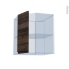 #Ipoma Noyer Kit Rénovation 18 <br />Meuble angle haut, 1 porte N°77 L32, L60 x H70 x P37,5 cm 