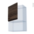 #Ipoma Noyer Kit Rénovation 18 <br />Meuble haut MO niche 36/38 , 1 porte, L60 x H92 x P37,5 cm 