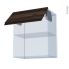 #Ipoma Noyer Kit Rénovation 18 <br />Meuble haut MO niche 36/38 , 1 porte, L60 x H70 x P37,5 cm 