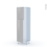 #IVIA Gris Kit Rénovation 18 <br />Armoire frigo N°2721 , 2 portes, L60 x H195 x P60 cm 