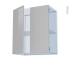 #IVIA Gris Kit Rénovation 18 <br />Meuble haut ouvrant H70, 2 portes, L60 x H70 x P37.5 cm 