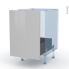 #IVIA Gris Kit Rénovation 18 <br />Meuble sous-évier , 1 porte coulissante, L50 x H70 x P60 cm 