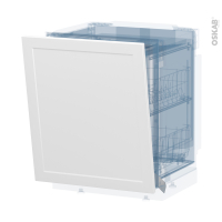 LUPI Blanc - Rénovation 18 - Porte N°21 - Lave vaisselle full intégrable - L60 x H70 cm