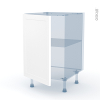 LUPI Blanc - Kit Rénovation 18 - Meuble sous-évier  - 1 porte - L50 x H70 x P60 cm